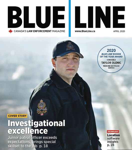 A feather in his police cap: Local officer wins Blue Line