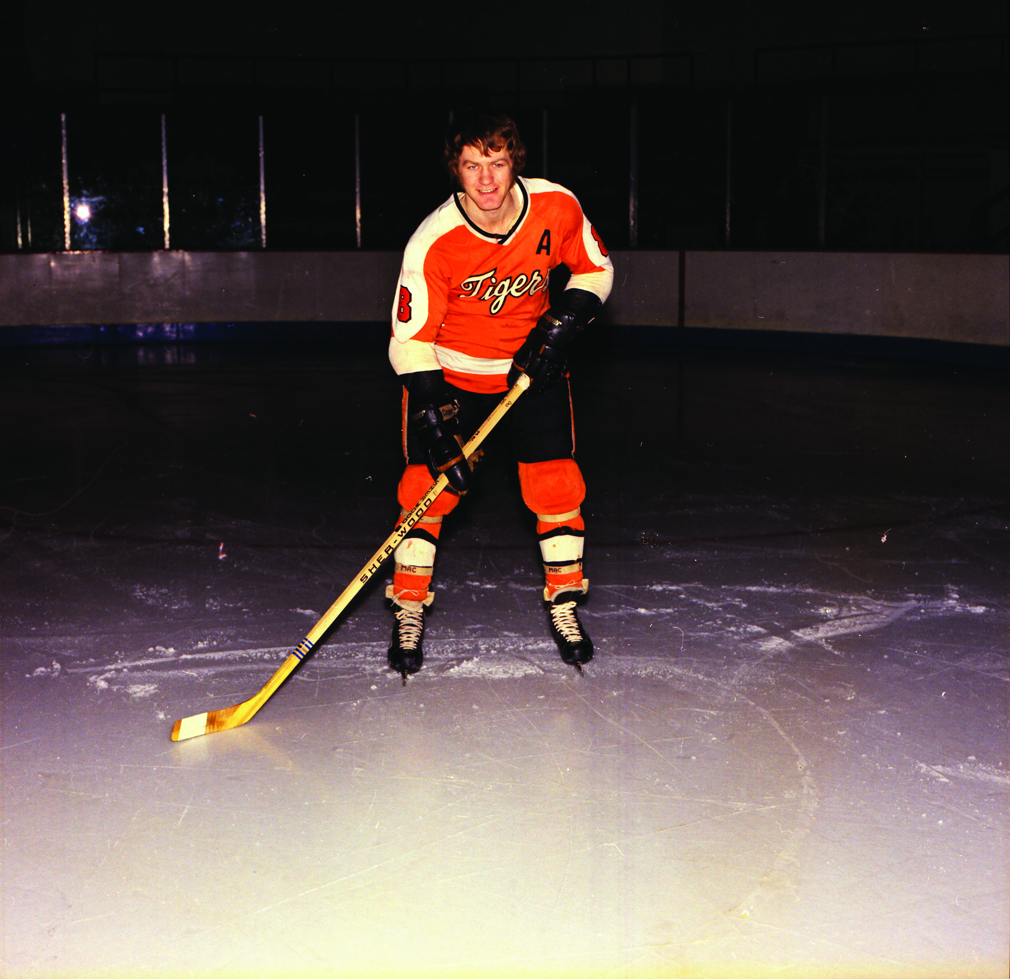 Lanny McDonald of the Colorado Rockies skates against the Toronto