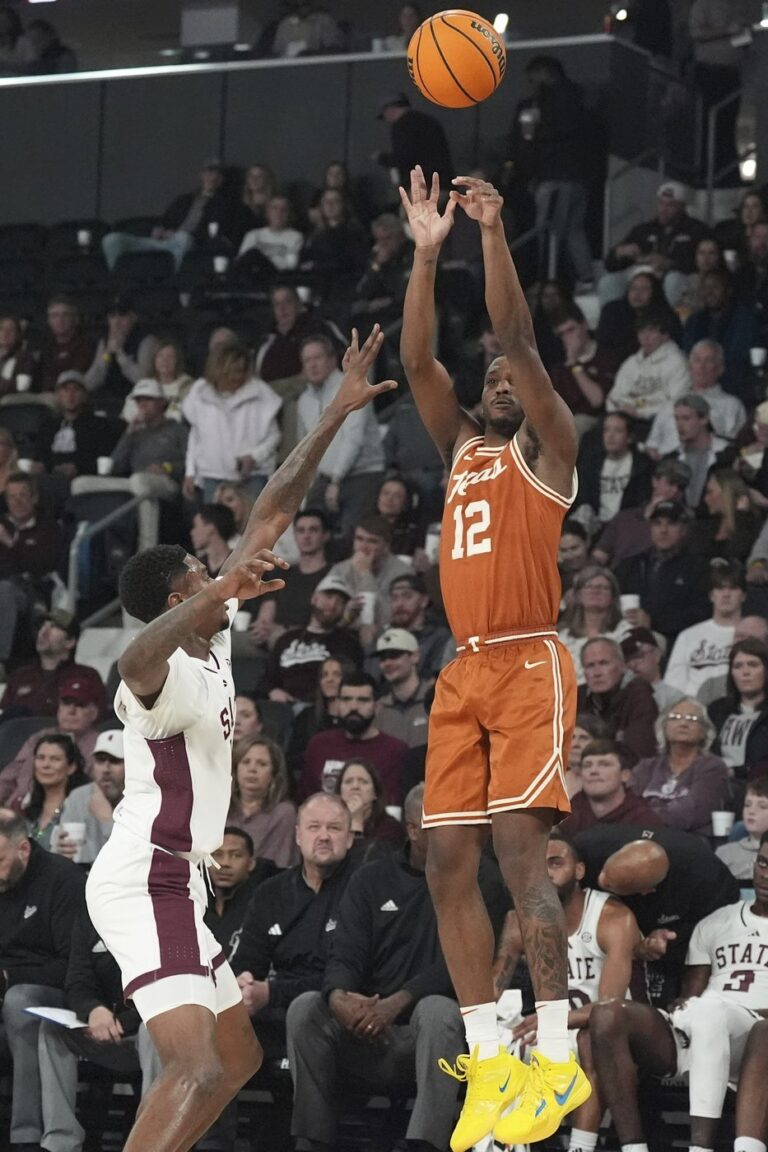 Tramon Mark scores 24 points and Texas downs No. 25 Mississippi State ...