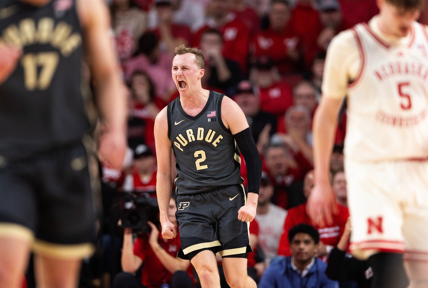 No. 13 Purdue escapes with an 80-77 OT win against No. 7 Nebraska